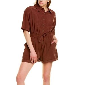 We wore what brown utility romper size xs